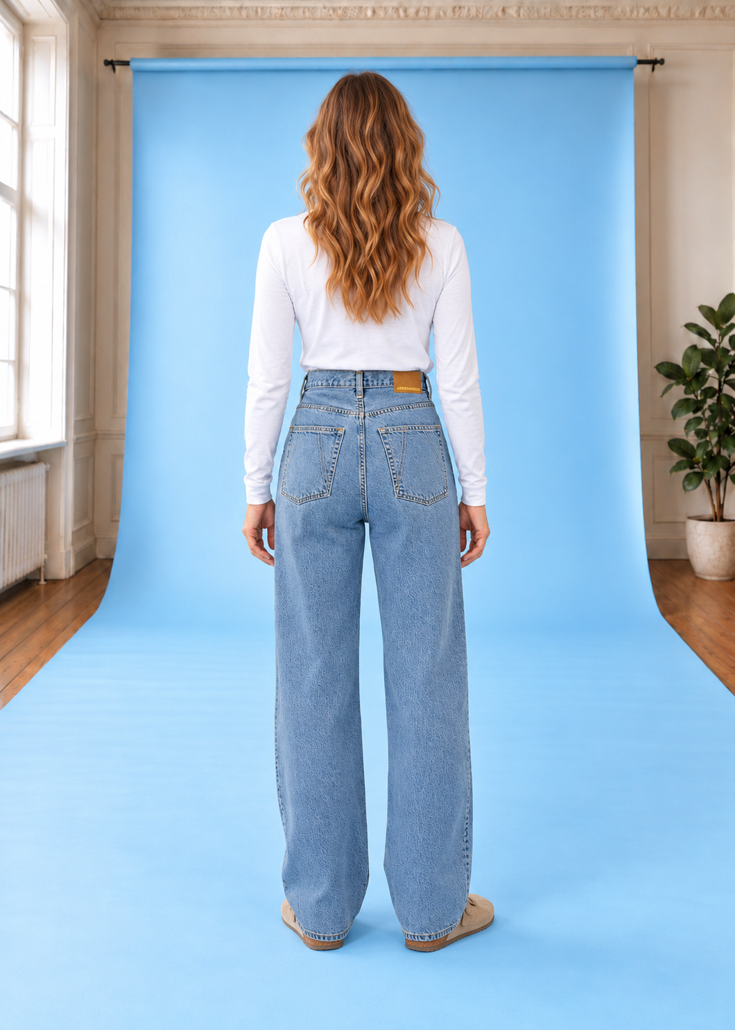 Jeanshose ENIJAA HIGH WAIST WIDE Horizon